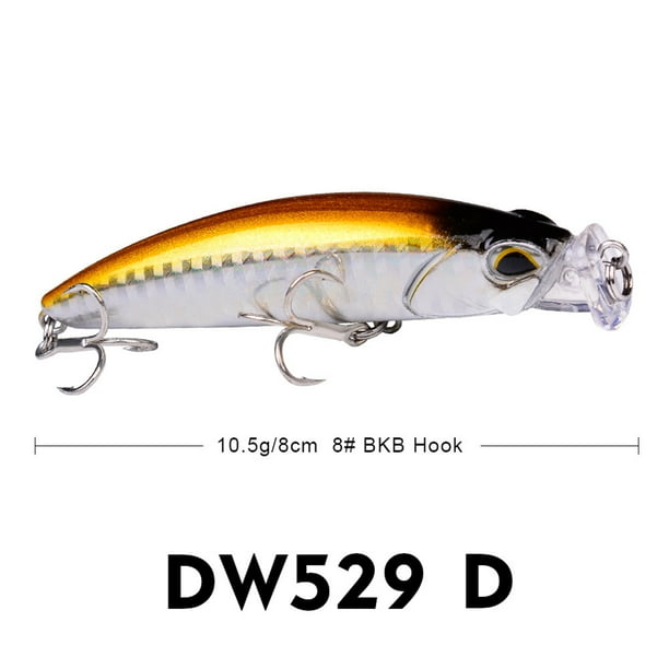 1 Pc 8cm 14g Fishing Lure Lifelike Artificial Bait with Barbed Hooks 5 Colors 1 Pc 8cm 14g Fishing Lure Lifelike Artificial Bait with Barbed Hooks 5 Colors